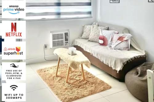 1BR Condo Unit in Quezon City with PS4 and FREE Pool Access, Manila