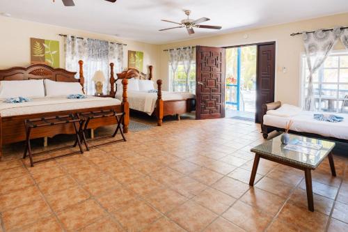 Room, family, garden view
