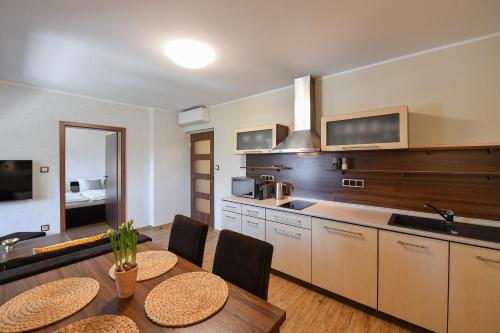 Kitchen, Apartmany Na Seniku in Trebon