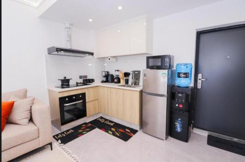 Konyha, Modern 1-Bed, Riara One Pool Gym Mall in Woodley