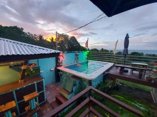 Island samal overlooking view house with swimming pools near Repelling Platform
