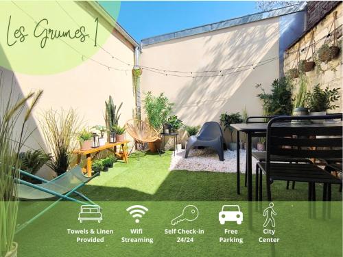 Les Grumes, Centre Ville, Jardin,Self check-in, FreeWifi, Netflix, Compiègne