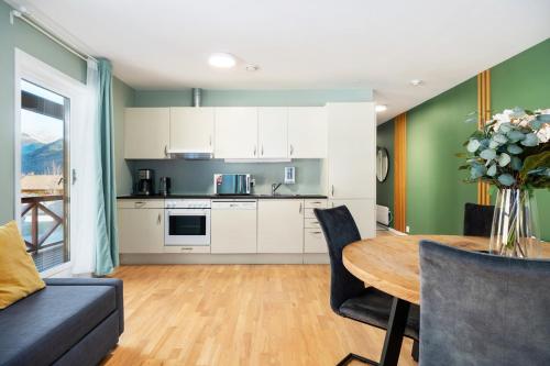 ระเบียง/ชานเรือน, Flåmsbrygga Apartments (Flamsbrygga Apartments) in ฟลาม