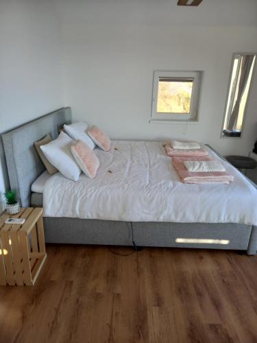 Vineyard cottage foggy sea