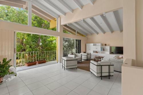 Közös társalgó / TV, Villa Cas Grandi, Curaçao (Villa Cas Grandi, Curacao) in Nieuwpoort