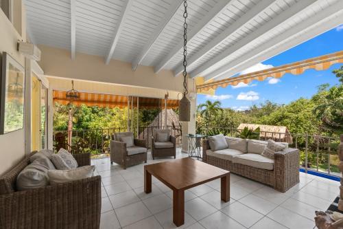 Erkély/terasz, Villa Cas Grandi, Curaçao (Villa Cas Grandi, Curacao) in Nieuwpoort
