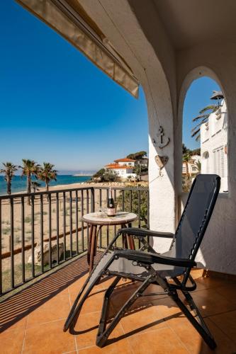 Erkély/terasz, Paraiso frente al mar Apto duplex in Comarruga