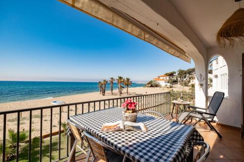 Erkély/terasz, Paraiso frente al mar Apto duplex in Comarruga