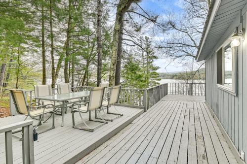 Lake-View Cabin w/ Furnished Deck in Hadley!