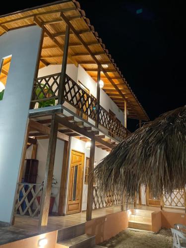 Balcony/terrace, Cabana El Cangrejo Azul - Blue Crab House in San Onofre