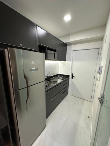 Kitchen, Compact Time apto 406 Lindo Flat in Joao Pessoa City Center