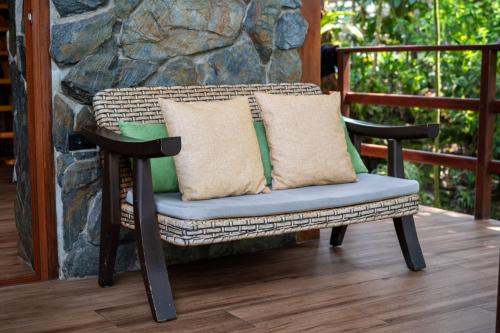 ระเบียง/ชานเรือน, Cabaña "Los Cedros", Sumak Cabañas (Cabana "Los Cedros", Sumak Cabanas) in กายัมเบ