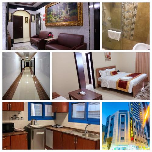 아지만 Luluat Al Khaleej Furnished Apartments Tabasum Group 호텔 수영장