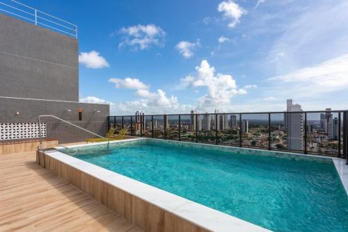 Swimming pool, Compact Time apto 406 Lindo Flat in Joao Pessoa City Center