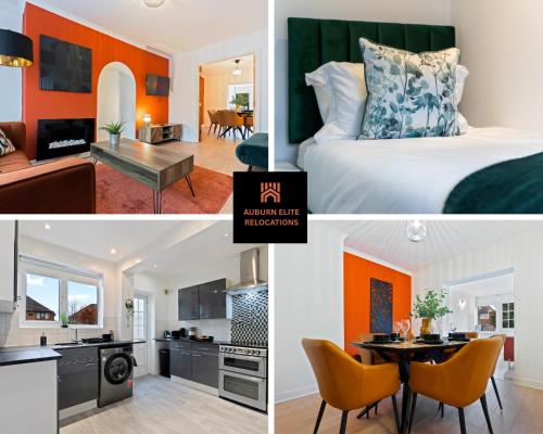 Stylish 3 Bedroom Contractor Stay House in Birmingham B23 near M6 & Fort Dunlop with Free Parking an – khách sạn tại Thị trấn Perry Common