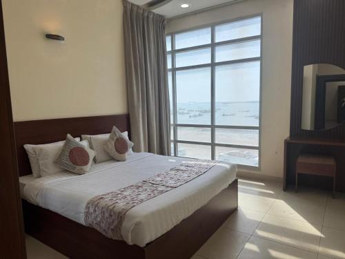 Вітальня, Marine Beach Apartment in Манама