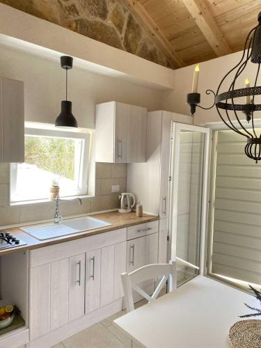 virtuve, Lewina Beach House Private Cove on Kornati Island in Žut