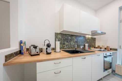 مطبخ, XXL Design-Appartement Hidesign 8 P Heidelberg Mannheim in Weinheim