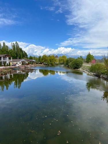 A quiet harbor on Issyk Kule in Grigorievka