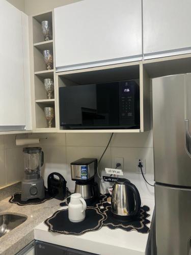 Kitchen, Studio Mobilite near Praça Antônio José de Araújo