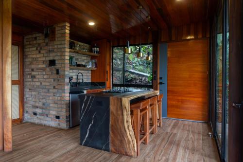 keuken, Cabaña "Los Arrayanes", Sumak Cabañas (Cabana "Los Arrayanes", Sumak Cabanas) in Cosanga