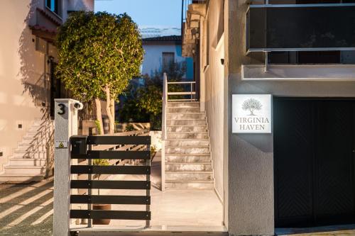 A szálláshely kívülről, Virginia Haven near Híosz-szigeti nemzeti repülőtér