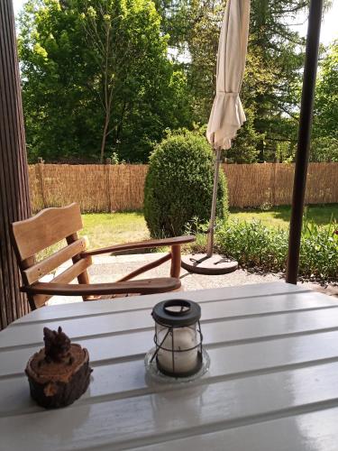 Flämingpanorama - Ländliches Gartenhaus mit Kamin und Naturpanorama (Flamingpanorama - Landliches Gartenhaus mit Kamin und Naturpanorama) in Niedergorsdorf