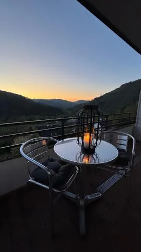 Teufelsberg Panorama mit Sauna und Bergblick in Langelsheim, Deutschland