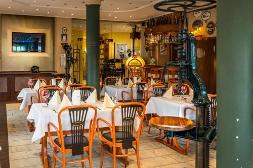 ห้องอาหาร, Hotel Stettiner Hof in ไกรฟวาลด์