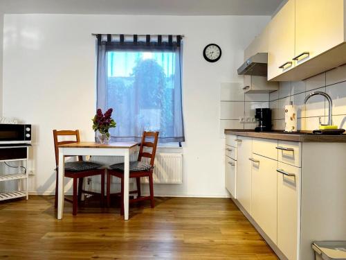 Kitchen, 1-Zi-App Lindenblute Busum 4km Nordsee Terrasse Parkplatz in Busumer Deichhausen