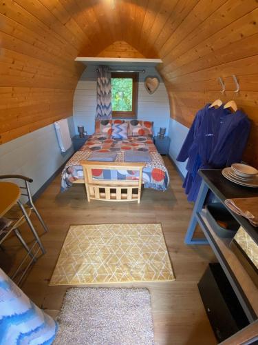 Smart glamping site in longtown, with veiws of the Black Mountains in Lanveino