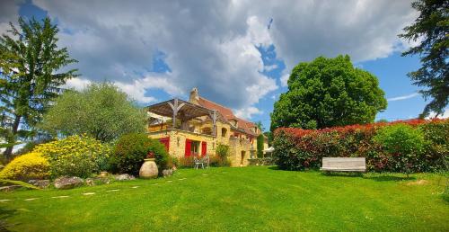 Viesnīcas āriene, Gîte Les Pierres Blondes (Gite Les Pierres Blondes) in Grolejac