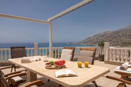 Balcony/terrace, Posto Serene with Jacuzzi in Arkalochori