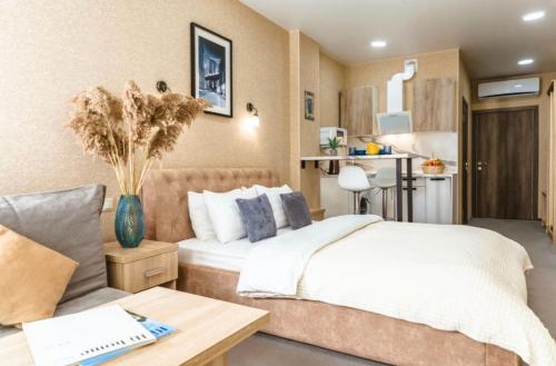 One-Bedroom Apartment with City View