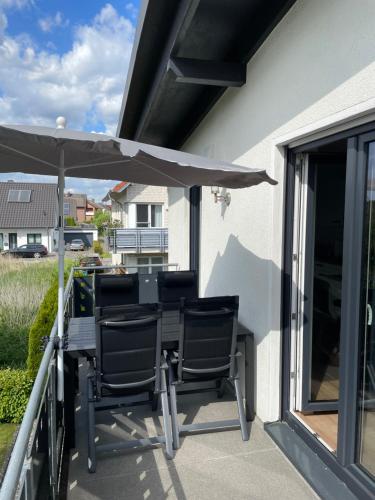 Erkély/terasz, Ferienwohnung Meiwes in Hovelhof