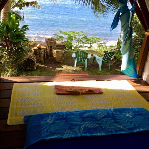 Utsikt, L'Auberge de jeunesse Tahiti Iti - Beach hostel in Mitirapa