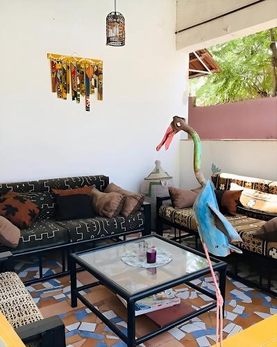 ระเบียง/ชานเรือน, Villa avec piscine privée, personnel, cuisinier, plage, jardin (Villa avec piscine privee, personnel, cuisinier, plage, jardin) in ลา โซโมเน