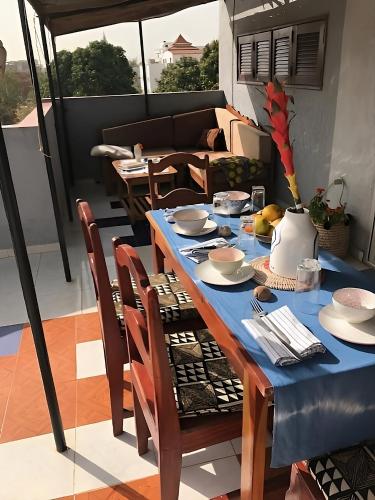 ห้องอาหาร, Villa avec piscine privée, personnel, cuisinier, plage, jardin (Villa avec piscine privee, personnel, cuisinier, plage, jardin) in ลา โซโมเน