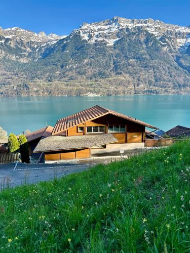 Kilátás, Chalet Swiss Dream - Luxury Lakeview Chalet with AC near Interlaken in Niederried