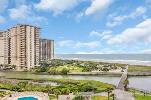 Oceanfront Condo Huge Pools Top Rated Ocean Creek Resort photo 2