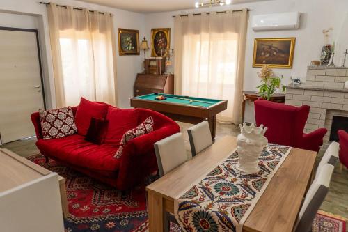 Koplietošanas atpūtas telpa ar TV, Villa Olimpia Guest House in Prignano Cilento