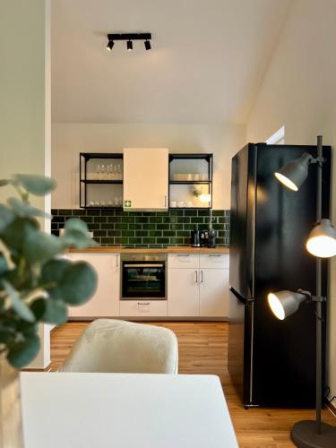 Konyha, LE Vacation Haus am See, Sauna, Terrasse, Garten, Netflix, Free-TV in Markranstadt