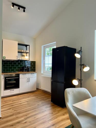 Konyha, LE Vacation Haus am See, Sauna, Terrasse, Garten, Netflix, Free-TV in Markranstadt