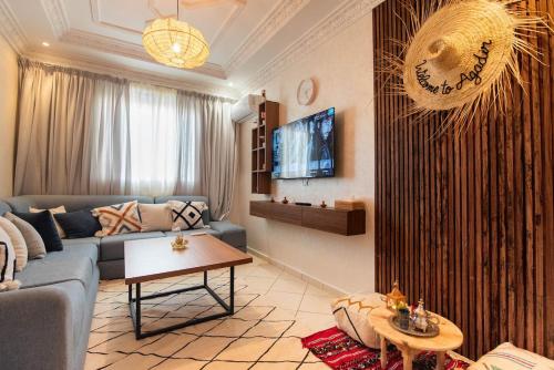 Sunny family apartment with Moroccan charm in Bensergao