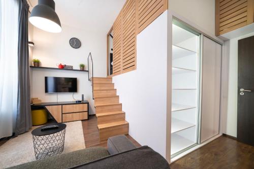 City Park Corner Loft Bold Design AC Comfort, Budapešť