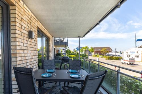 Hafenblick Portland J3 in Laboe, Deutschland