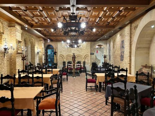 Étterem, DORMERO Hotel y Albergue Sahagun in Sahagun