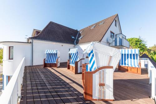 balkon/terras, Hotel Villa Sonneck-Adults Only in Sankt Peter-Ording