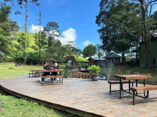 Restaurant, Telaga Warna near Mount Puncak (Gunung Mas Tea Hills)