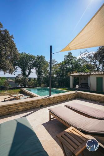 Villa Uzès - Climatisation, piscine et pétanque (Villa Uzes - Climatisation, piscine et petanque) in Vallabrix